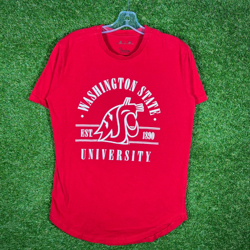 Pressbox Washington State University WSU Cougars Red Graphic T-Shirt Mens Medium